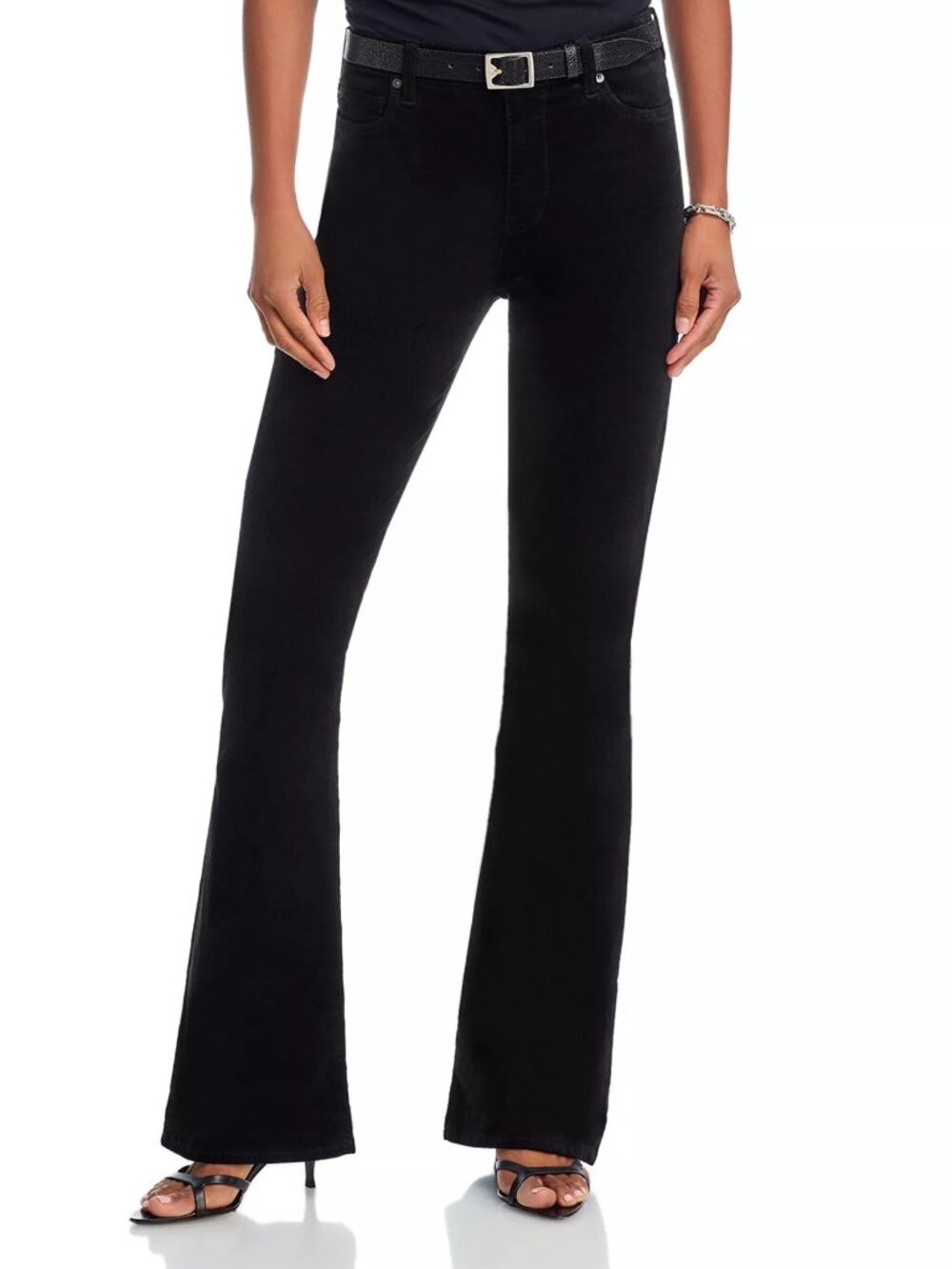 7 For All Mankind Ali Flare Jeans Black Size 24